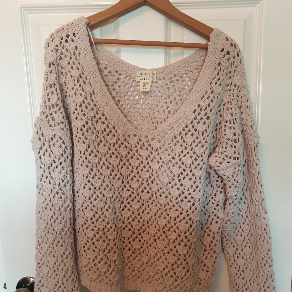 Nicole Miller Crochet sweater